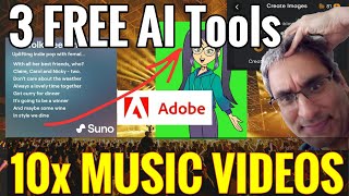 3 Free AI Tools 10x Music Videos | 5 Steps from Audio to Animate