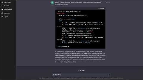 Can ChatGPT write Z80 Assembly Language?