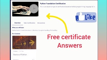 python Foundation Certificate answers from infosys springboard #infosysspringboard #infosys #answer