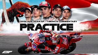 LIVE 🔴 | MotoGP - 2026 AUSTRIAN GP | PRACTICE | Timing & Commentary