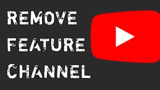 How to remove featured channel on youtube mobile | Featured channel remove #youtube #featured