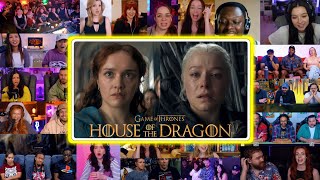 Youtubers React To RHAENYRA ON THE THRONE & ALICENT ENDING | House Of The Dragon S3 Ep 3 Reactions 