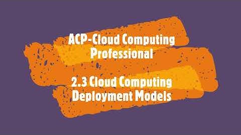 2.3 Cloud Compute Deployment Models (Part of ACP - Alibaba Cloud Computing Professional)