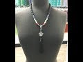 How to Make a Lava Bead and Chakra Necklace.