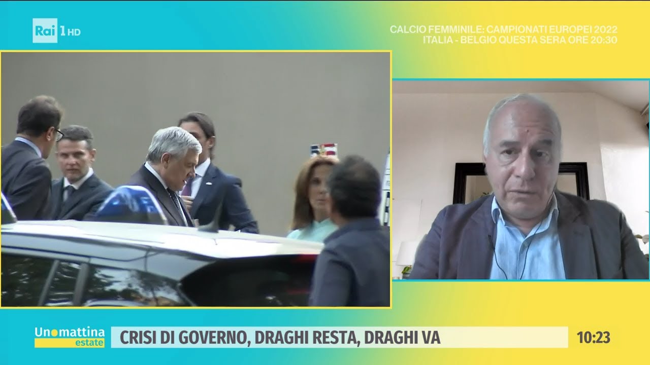 Crisi di governo - Unomattina estate - 18/07/2022