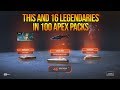 THE KUNAI & 16 LEGENDARIES! - 100 Apex Packs Opening