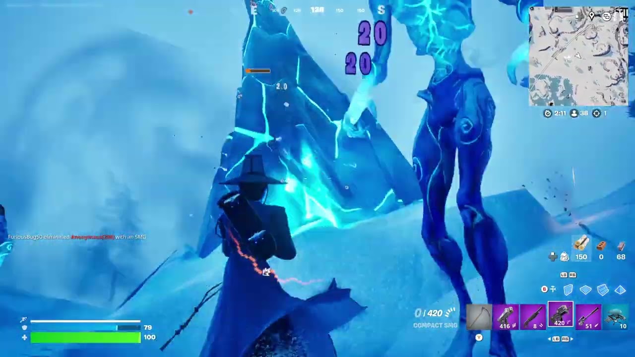 The ice zombies in Fortnite OG 