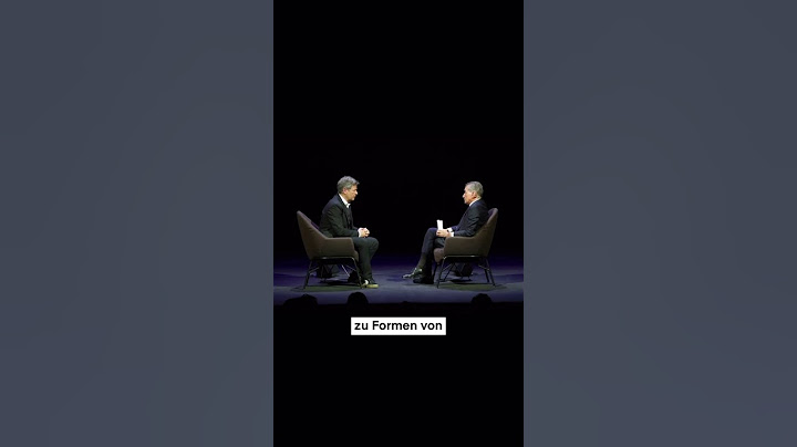 Bundesminister Robert Habeck im Gespräch mit Michel Friedman