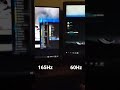 165Hz vs 60Hz Monitor #shorts