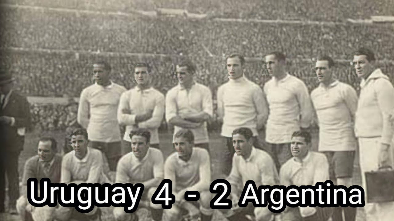 1930 World Cup Final Uruguay 4 vs 2 Argentina - YouTube