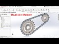 Chain and Sprocket Design Assembly and Motion Study : Solidworks Tutorial