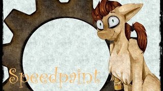 (MLP) Speedpaint: Art trade with Dark-Academician