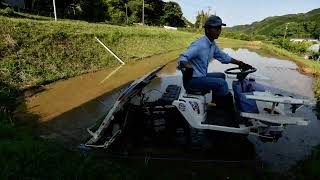 2022田植え（もち米）タイムラプス