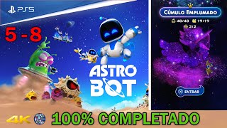 ASTRO BOT 5 - 8 CÚMULO EMPLUMADO - NIVELES EXTRAS ¡QUE LOCURAA! 100% COMPLETADO PS5 4K en español