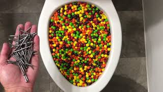 Will it Flush? - Skittles and Nails