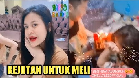 KEJUTAN ULANG TAHUN UNTUK MELI LIDA YANG KE 19 TAHUN