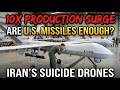 Iran's Drone Production Surges 10x! Are US Interceptor Missiles Running Out?