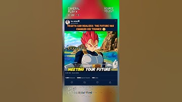 Vegeta God Realizes: The Future Has Changed Kid Trunks! 😳 #sparkingzero #crashout #knockout