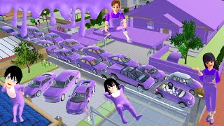 YUTA MIO COLLECT ALL PURPLE CARS - SAKURA SCHOOL SIMULATOR