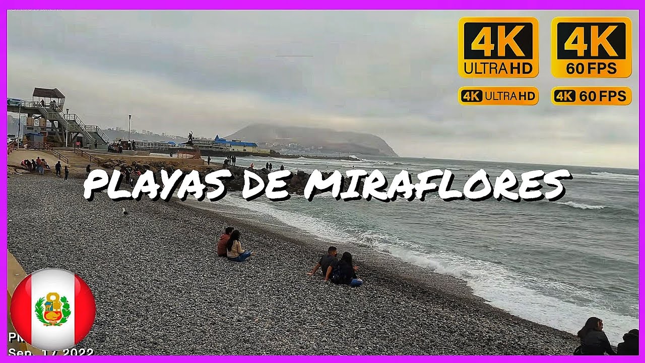 Playas de Miraflores / Lima 4K HDR / Walk 2022 🇵🇪