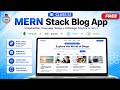 Class 52 - MERN Stack Blog App  | Introduction, Overview, Setup + UI Design (Navbar &amp; Hero)