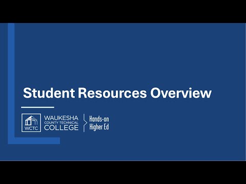 Capa de WCTC Student Resources Overview