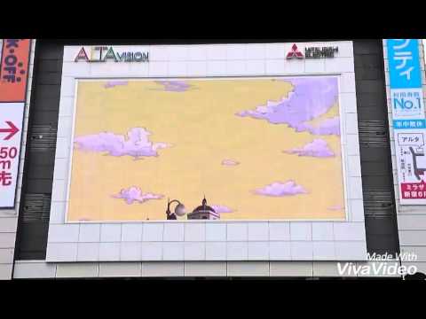 ジョジョ4部アニメプロモ・新宿アルタ前