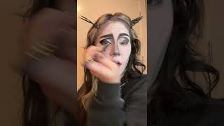 I would NEVER wear makeup🙄 #goth #tradgoth #tradgothmakeup #gothmakeup #gothic #gothicgirl
