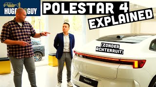 De Polestar 4 is een luxe 'bestelbus': GEEN achterruit, wél veel gave tech | HUGE Car Guy Walkaround