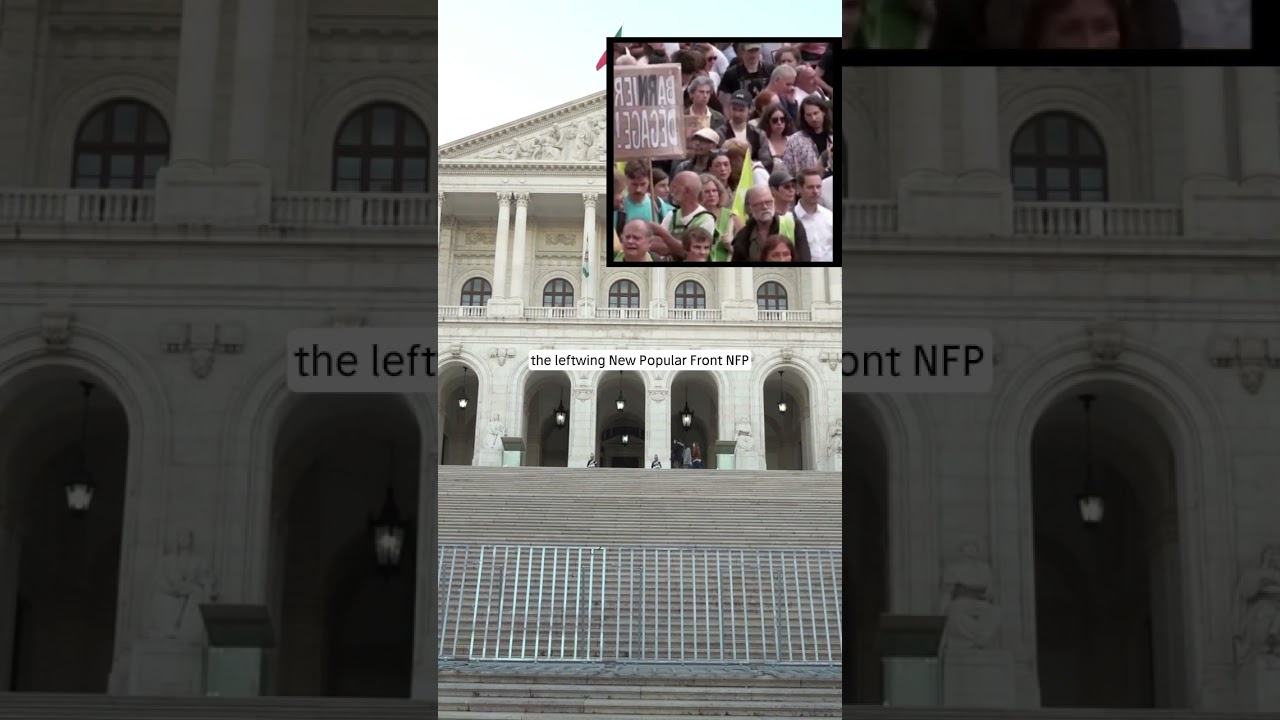 Thousands of left-wing protesters 