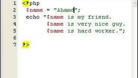 PHP variables