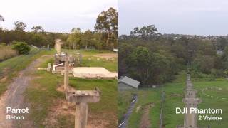 Parrot Bebop Vs. DJI Phantom 2 Vision+ camera comparison