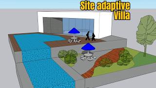 How to Model a Hillside Luxury Villa in SketchUp Site Adaptive Design