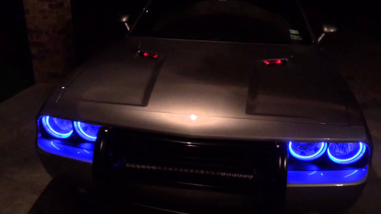 Easy Install Halos for the Dodge Challenger 2015 - YouTube
