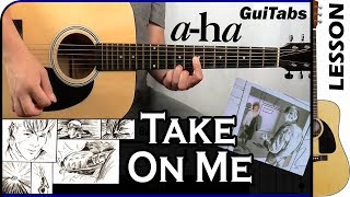 How to play TAKE ON ME 💃🏃 - A-Ha / GUITAR Lesson 🎸 / GuiTabs #118