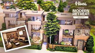 San Sequoia Modern Row Homes | The Sims 4 Speed Build (Garden to Table + Modern Retreat)