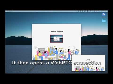 Screen Sharing with Data over Sound + WebRTC