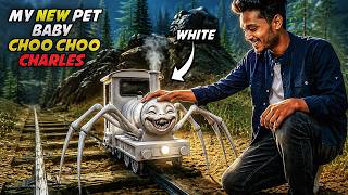 WHITE BABY CHOO CHOO CHARLES 😍 My New Pet Scary Spider Train
