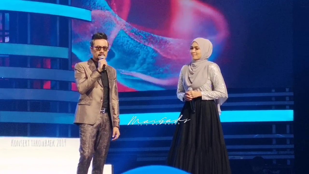 Ada cinta. Siti Nordiana & Sham Visa. Fancam. Konsert Throwbaek 2019