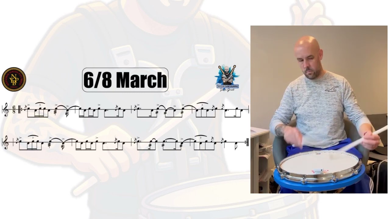 🥁National Youth Pipe Band of Germany - 6/8 March 1st Part🥁