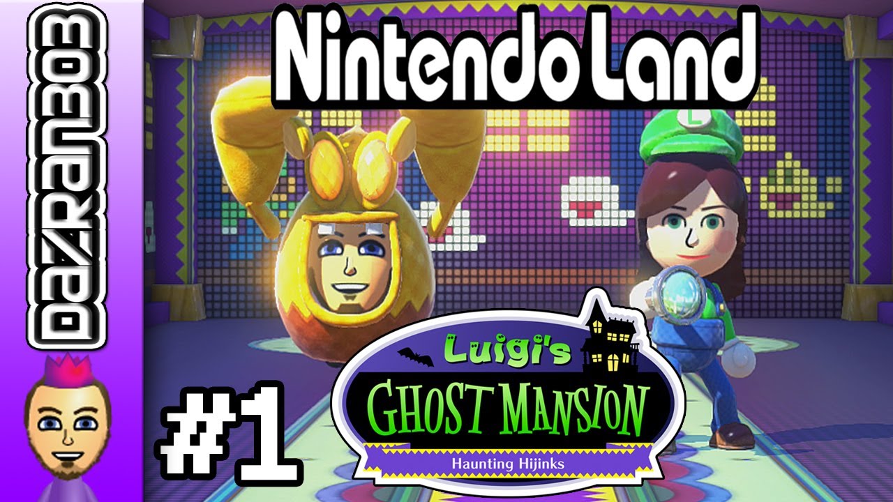 NINTENDO LAND LUIGI'S HAUNTED MANSION 2 Player Competitive - Dazran303 ...