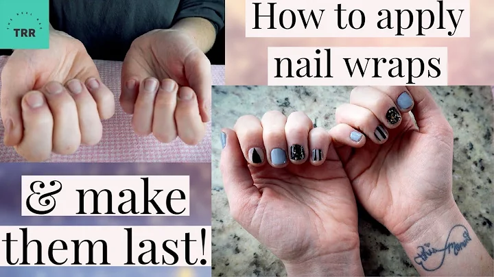 HOW TO APPLY LILY AND FOX NAIL WRAPS. Short nail t...