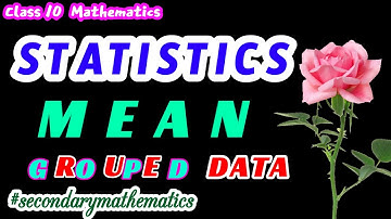 Mean l new math trick | Statistics | Mean of grouped Data | Direct Method | सांख्यिकी |
