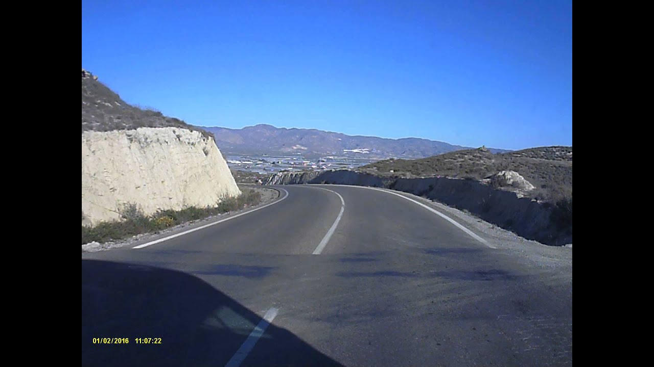 Driving to San Isidro de Nijar, Almeria, Spain