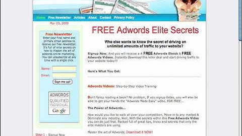 1/5 - Easy Adwords Training Lesson, Step-by-Step Videos: By Jeff Spires