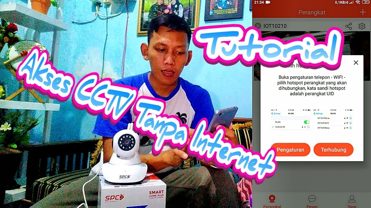 Akses CCTV Wireless Smart SPC KST1-720P Tanpa Internet