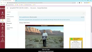 Accessing Kanopy Videos via Canvas