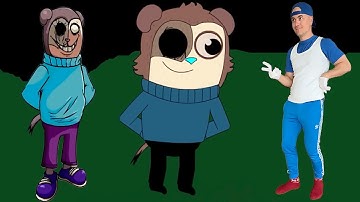 FNF BLURFINGER In Real Life But All Blue Characters Join