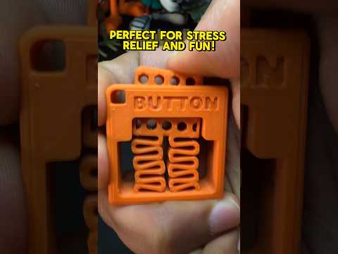 3D Printed Print In Place Fidget Button Toy, Play with Toys. #3dprinting #fidget #toys