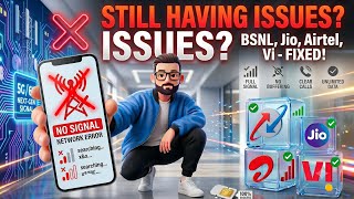 BSNL JIO AIRTEL VI NETWORK PROBLEM SOLVE NOW. Slow internet Weak network in home 🏠. Solve Now.